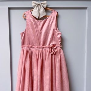 H&M Rosy Girls Sparkle Dress w/ Floral and Button Details